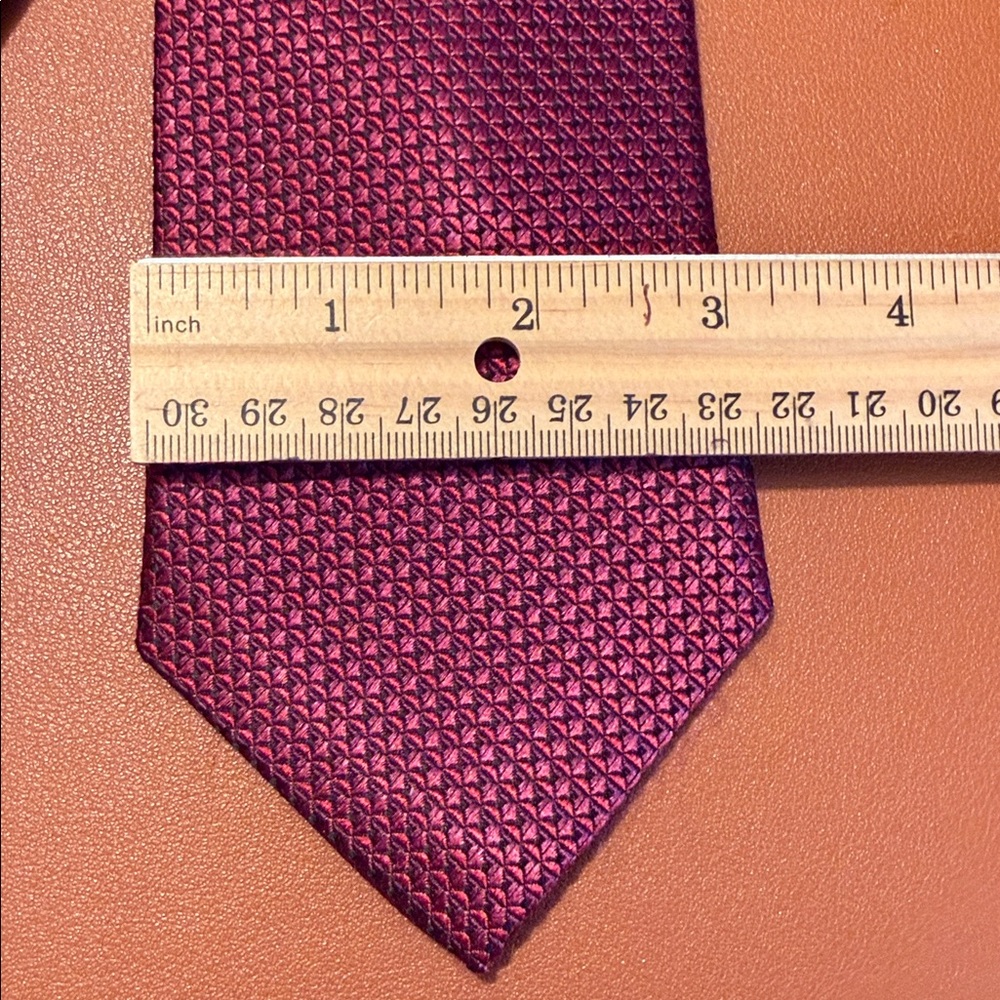 Nordstrom Deep Red Patterned Tie - Picture 9 of 10